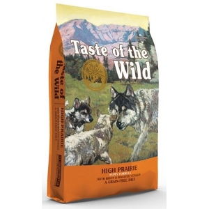 TASTE OF THE WILD HIGH PRAIRE PUPPY 12,2 kg - Bezzbożowa karma dla szczeniąt (od 6 tygodnia) i psów dorastających wszystkich ras